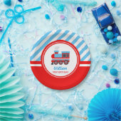 潮朝王電車の誕生日パーティーデコレーション ペーパープレート (パーティー)