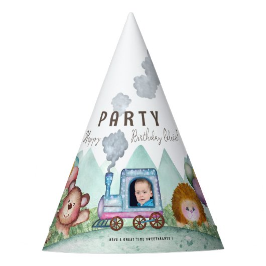 潮朝鉄道鉄道テーマパーティーハット パーティーハット (正面)