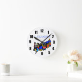 潮朝電車・名称 ラウンド壁時計 (ホーム)