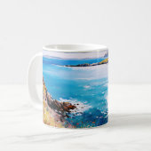 潮汐の夢と牧草地の風 コーヒーマグカップ (正面左)