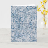 潮汐プール反射 カード (黄色い花)