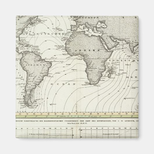 潮波アトラスマップ マグネット (正面)