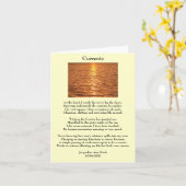 潮流あいさつカード カード (黄色い花)