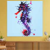 潮流カラフル水色 キャンバスプリント (インサイチュ (リビング))