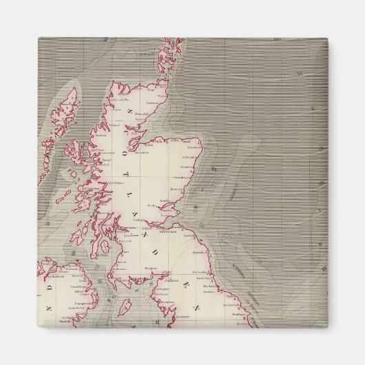 潮流図イギリス海 マグネット (正面)
