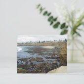 潮溜まり オーシャンビーチの崖 ポストカード (スタンド正面)