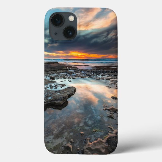 潮溜りからの夕日 Case-Mate iPhoneケース (裏面)