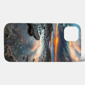 潮溜りからの夕日 Case-Mate iPhoneケース (裏面 (横))