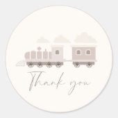 潮潮汽車ガールズピンクの誕生日パーティー ラウンドシール (正面)