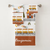 潮潮汽車パターン名リトルキッド バスタオルセット (インサイチュ)