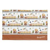 潮潮汽車パターン名リトルキッド 枕カバー (裏面)