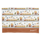 潮潮汽車パターン名リトルキッド 枕カバー (正面)