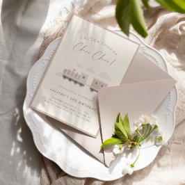 潮潮汽車ピンクガールズバースデーパーティー 招待状