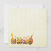 潮潮汽車ベビーガールベビーシャワー 招待状 (裏面)