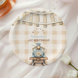 潮潮汽車1歳の誕生日 ペーパープレート