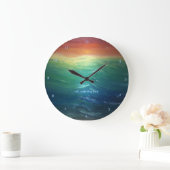 潮転がが満ちて ラージ壁時計 (ホーム)