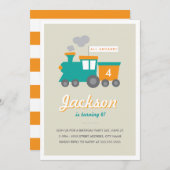 潮長生誕生会の招待状 招待状 (正面/裏面)