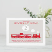 潮長電車の誕生日パーティーの招待状 招待状 (スタンド正面)