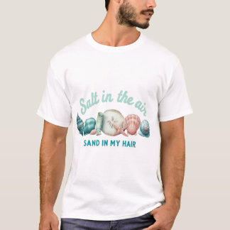 潮風と砂浜の香り - 海のコアな雰囲気 Tシャツ