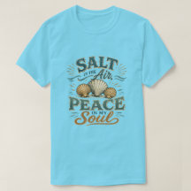 潮風に包まれる貝殻ビーチTシャツ