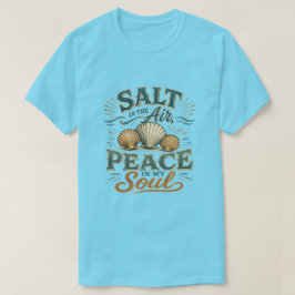 潮風に包まれる貝殻ビーチTシャツ Tシャツ