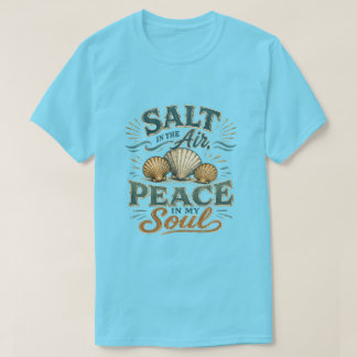 潮風に包まれる貝殻ビーチTシャツ Tシャツ