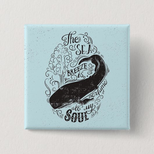 潮風は香水です 缶バッジ (正面)