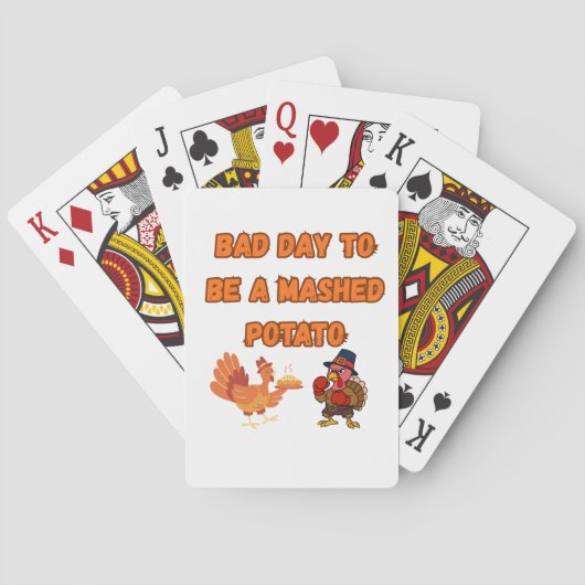 潰されたジャガイモにとっては最悪な日だ トランプ (裏面)