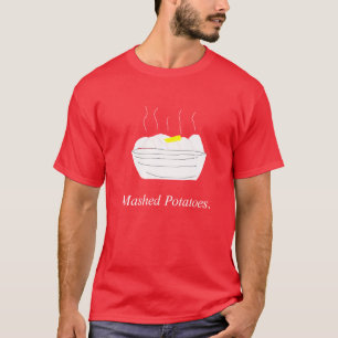 潰されたポテトのギャラリーのティー Tシャツ