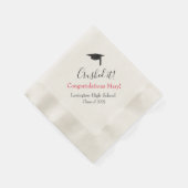 潰した！卒業パーソナライズされたナプキンス2025 縁ありカクテルナプキン (角)