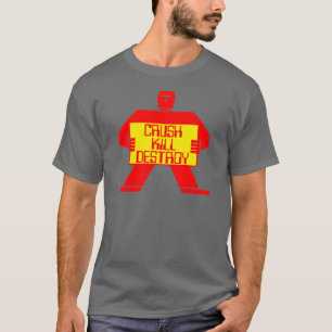 潰せ!殺せ!破壊しろ!ヴィンテージロボットシャツ Tシャツ