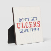 潰瘍が出ない フォトプラーク (正面)