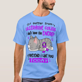 潰瘍性大腸炎に苦しんでEがない Tシャツ