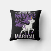 潰瘍性大腸炎認識度IBDユニコーンパープルリ クッション (裏面)