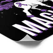 潰瘍性大腸炎認識度IBDユニコーンパープルリ ポスター (角)