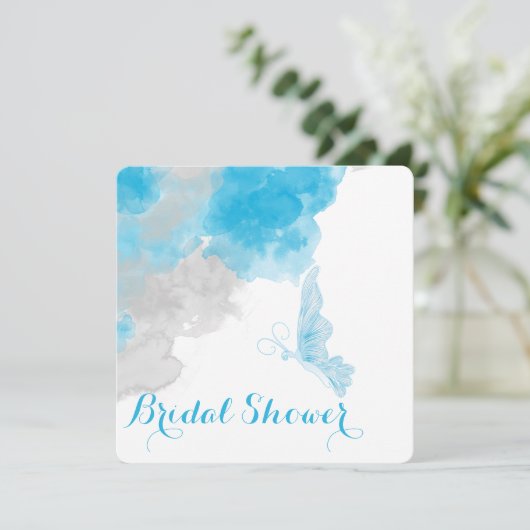 潰瘍性蝶結婚類ブライダルシャワー 招待状 (スタンド正面)