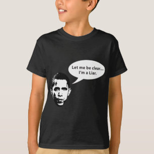 澄んがあることを許可して下さい私を… バラック・オバマは嘘つきです Tシャツ
