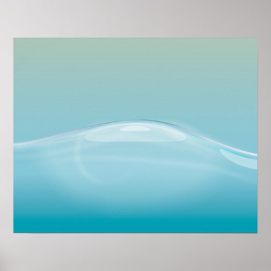 澄んだ青い水 ポスター (正面)