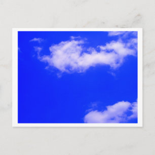 澄んだ青空と白い雲 ポストカード