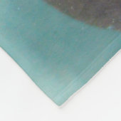 澄んで青いプールのかわいいブラウンのカワウソの水泳 フリースブランケット (角)