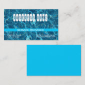 澄んで青いプールの名刺 名刺 (正面/裏面)