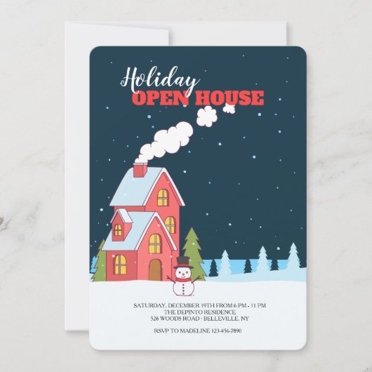 澄んな冬夜オープンハウス 招待状 (正面)