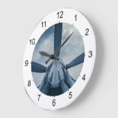 澄んな支柱! ラージ壁時計 (傾斜)