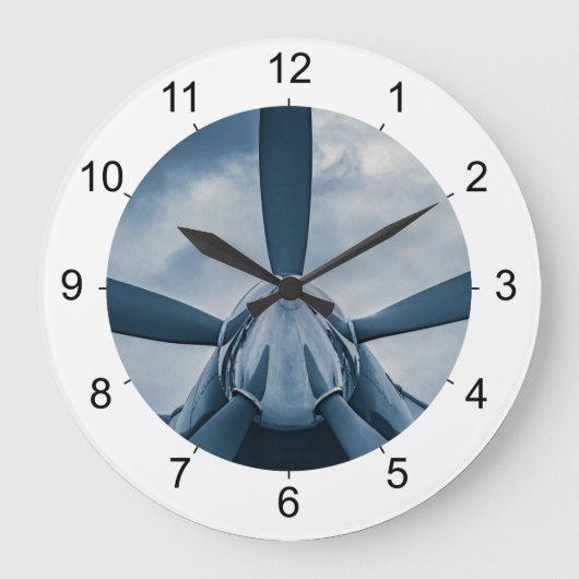 澄んな支柱! ラージ壁時計 (正面)