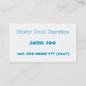 澄んな水名刺 名刺 (裏面)