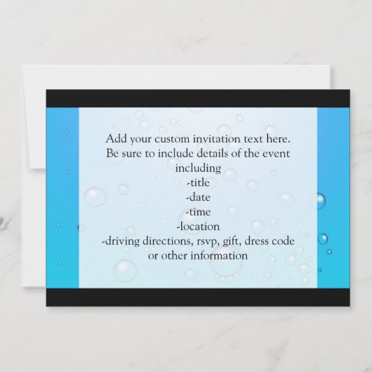 澄んな泡、青海原 招待状 (裏面)