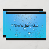 澄んな泡、青海原 招待状 (正面/裏面)