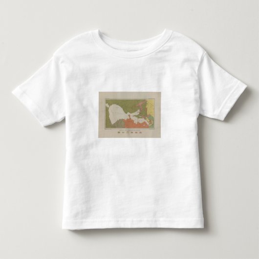 澄んな湖地区の地質地図 トドラーTシャツ (正面)