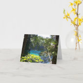 澄んな湖 カード (黄色い花)