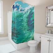 澄んな空の沿岸シャワー・カーテンJuulの下 シャワーカーテン (インサイチュ)